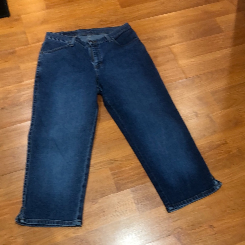 Ladies jeans knee length shorts